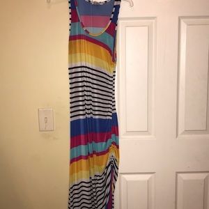 Long colorful maxi dress